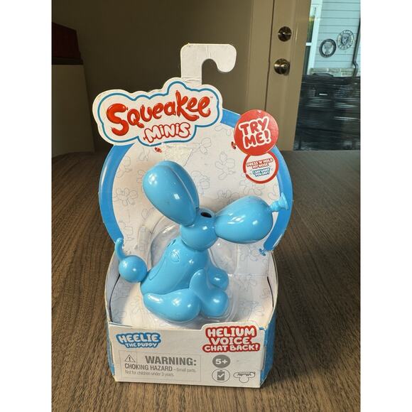 squeakee minis heelie puppy interactive balloon dog toy with helium voice chat - Picture 1 of 5